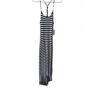 Striped Black and White Maxi Dress
